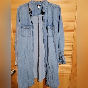 Liz Lange Maternity Long-Sleeved Jean tunic